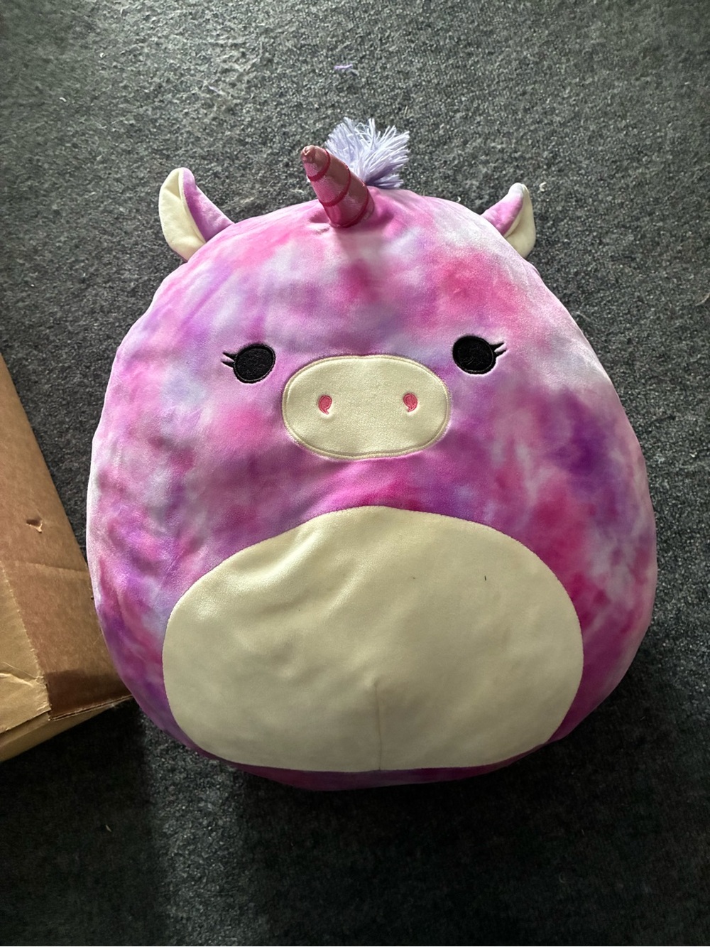 Squishmallows Pink Tie-Dye Unicorn Plush Pillow